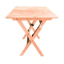 Ver imagem 3 de Kit 6 Conjuntos Mesa Dobrável para Bar e Restaurante 60x60cm com 2 Cadeiras em Madeira Maciça - Cru