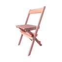 Ver imagem 4 de Kit 6 Conjuntos Mesa Dobrável para Bar e Restaurante 60x60cm com 2 Cadeiras em Madeira Maciça - Cru