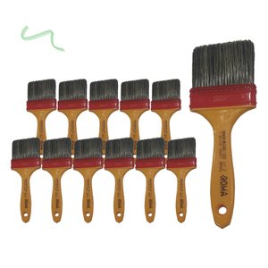 Pincel Detalhamento Automotivo Trincha Gold 317 Roma 3 Pol - 12 Unid