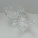 Ver imagem 7 de Potiche Decorativo de Cristal Transparente 30x22x22cm Tampa Enfeite Sala Mesa