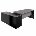 Ver imagem 4 de Mesa Escritório 1,70m Armário 1 Cx de Tomadas Pés Painel F5