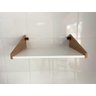 Prateleira para Microondas 35l Branco com Madeirado - 2