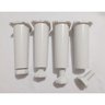 Kit com 8 Pés para Gabinete de Pia Armário Balcão 14cm Regulável Geli Branco - 3