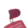 Cadeira Escritório Diretor Tela Mesh com Encosto de Cabeça - Rosa + E-book - 7