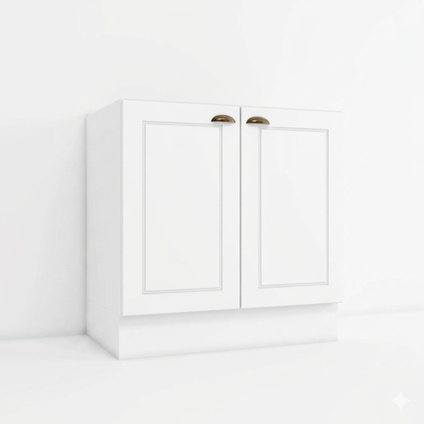 Balcão Americana Henn 80cm com Tampo Mdf 2 Portas para Cozinha