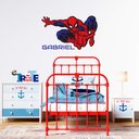 Ver imagem 1 de Adesivo de Parede Homem Aranha Nome Personalizado Decoração Quarto Menino Kanto Store
