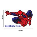 Ver imagem 2 de Adesivo de Parede Homem Aranha Nome Personalizado Decoração Quarto Menino Kanto Store
