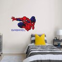 Ver imagem 3 de Adesivo de Parede Homem Aranha Nome Personalizado Decoração Quarto Menino Kanto Store