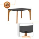 Ver imagem 4 de Conjunto Sala de Jantar Mesa Liz 120cm Mdf Canto Copo e 4 Cadeiras Athenas Moderna