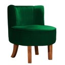 Ver imagem 1 de Cadeira Decorativa Oliva Via Encanto Veludo Verde