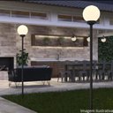 Ver imagem 2 de Kit 2 Globos para Poste Iluminação Externa 30cm Leitoso Decorativo Pvc Global Dital