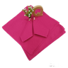 12 Guardanapos Pink Em Tecido Oxford 35x35 - 1