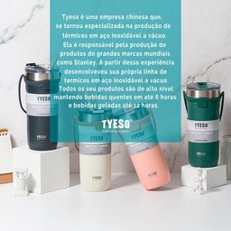 Copo Térmico Aço Inoxidável Vácuo Alway Azul Tyeso 550ml - 6