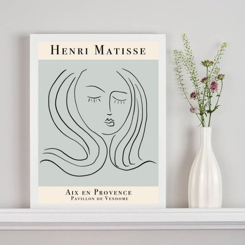 Quadro Poster Matisse - Aix En Provence 33x24cm:madeira Branca