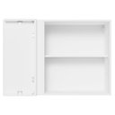 Ver imagem 4 de Armário Aéreo De Canto 100% Mdf 1 Porta Branco/preto Acorde