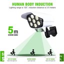 Ver imagem 3 de Luminaria Solar Camera Falsa Sensor de Proximidade 77 Leds 3 Funções
