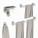 Ver mais imagens de Kit Acessórios Para Banheiro Branco 4 Peças ELG