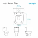 Ver imagem 3 de Assento Sanitário Soft Close Avant Plus Biscuit (Bege Claro) para vaso Incepa