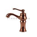 Ver imagem 4 de Torneira Para Banheiro Misturador Monocomando Retro Baixa Acari Pingoo.casa - Dourado Rose