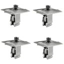 Ver imagem 1 de Fixador Grampo Intermediário Middle Clamp Placa Painel Solar Alumínio e Inox | Perfil Master | Kit 0