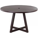 Ver imagem 1 de Mesa Bali Tampo Ripado em Alumínio 1,20m Diâmetro para Área, Piscina e Jardim Trama Original