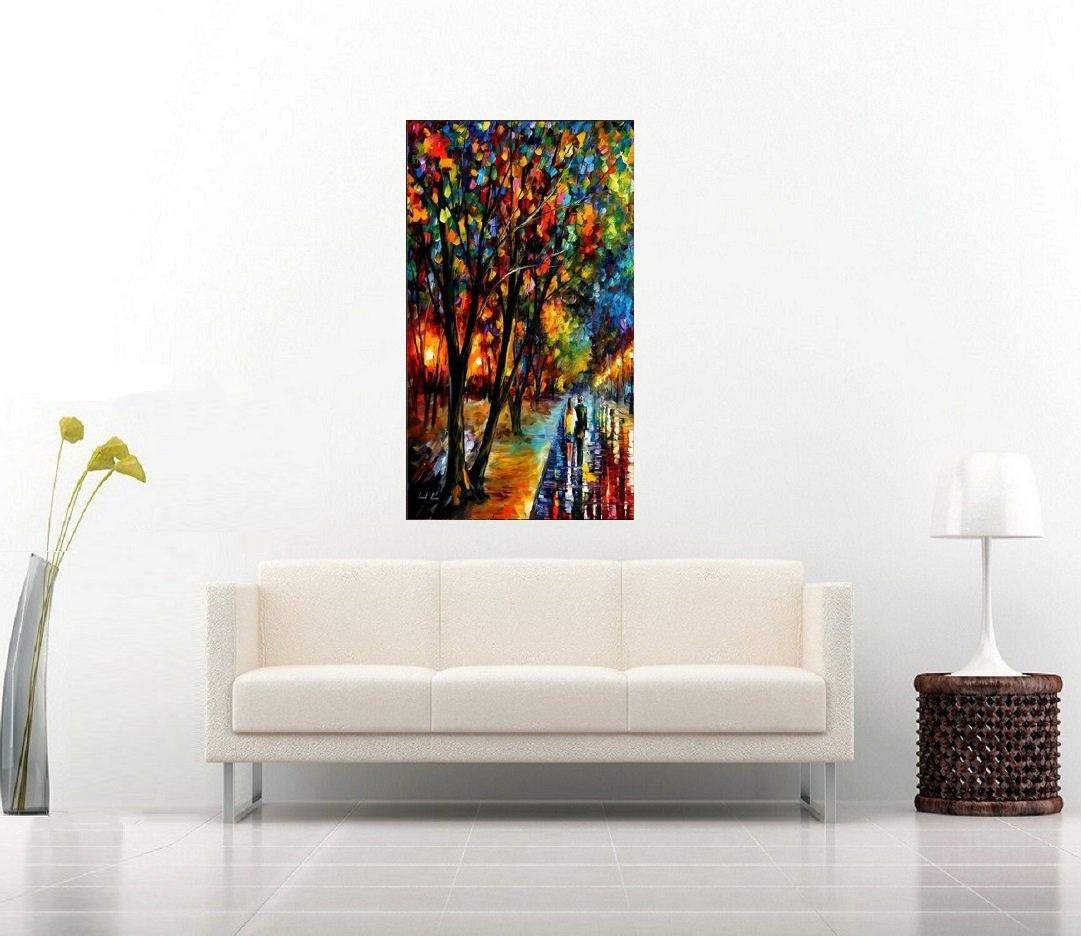 Quadro Pintura Tela Cidade Paisagem Urbana 4302: 110cm (A) x 60cm (L) - 3