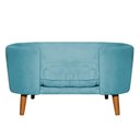 Ver imagem 2 de Cama Pet Caminha Cachorro Grande Veludo Casinha Luxo Colchão:veludo Azul Turquesa
