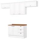Ver imagem 1 de Cozinha Modulada 5 Pecas 280cm Americana Branco Nature Henn