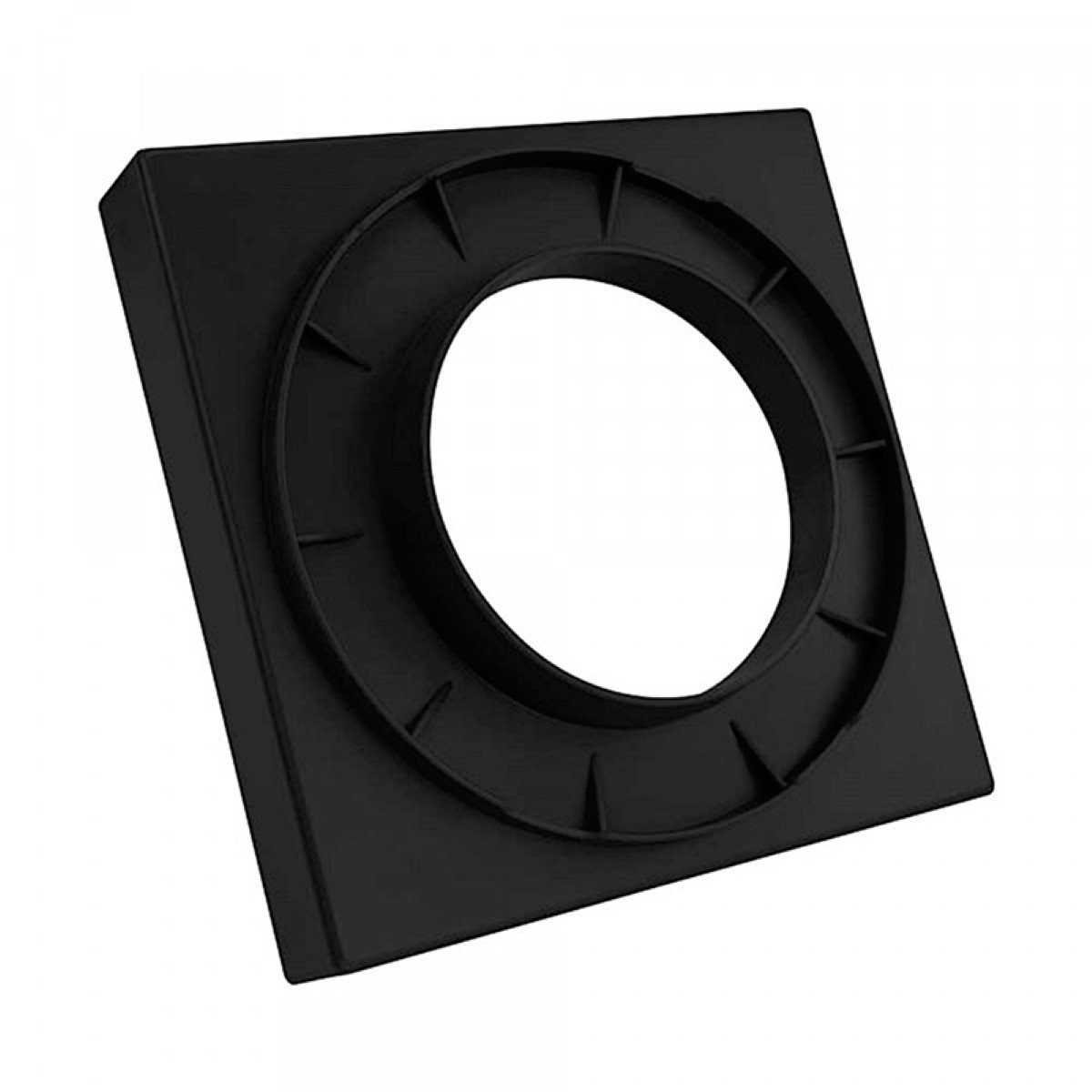 Ralo Oculto Invisível 15x15 com Encaixe Universal Preto - 4