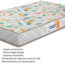 Ver imagem 5 de Colchao Infantil para Berço 130x70 Cm Espuma D18 Branco Gazin