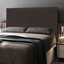 Ver imagem 2 de Cabeceira Cama Box Casal Queen Size Viena 160cm Corano Marrom - Abmaza