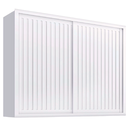 Ver imagem 1 de Guarda Roupas Casal Ripado 2 Portas de Correr 6 Gavetas Coliseu Branco Zanzini