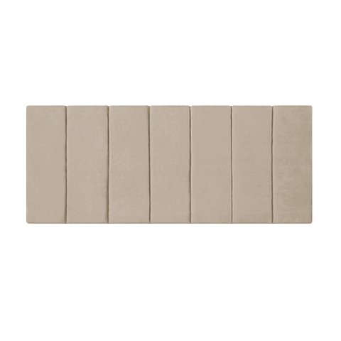 Cabeceira Estofada Modulada para Cama Box Casal 140cm Bege
