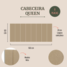 Cabeceira Queen 160x60 Cama Box Modulada Reta Linho Bege - 2