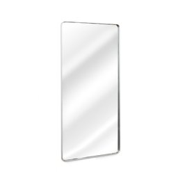 Espelho Corpo Inteiro Retangular Grande Com Moldura Em Metal Industrial 120 x 60 Cm Prata - 2