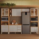 Ver imagem 1 de Cozinha Completa Modulada 5 Peças 13 Portas Plena Amarelo/Cinamon/Nude Prime