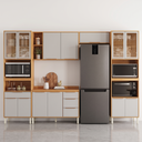 Ver imagem 5 de Cozinha Completa Modulada 5 Peças 13 Portas Plena Amarelo/Cinamon/Nude Prime