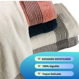 Kit 04 Toalha de Banho Felpuda Macia Gigante 160cm X 80cm 100% Algodão - Tomie - 4