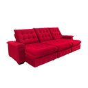 Ver imagem 3 de Sofá Coliseu 3.10m Retrátil e Reclinável Super Pillow - Vermelho