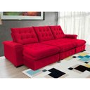 Ver imagem 4 de Sofá Coliseu 3.10m Retrátil e Reclinável Super Pillow - Vermelho