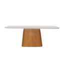 Ver imagem 6 de Conjunto Sala de Jantar 6 Lugares Lotus Mesa e Cadeiras Madeira Maciça e Tecido Linho Luxo