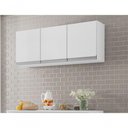 Ver imagem 3 de Armário Cozinha Aéreo 3 Portas 120cm Branco