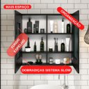 Ver imagem 3 de Espelheira Para Banheiro LIFE 60 Cor:Preta