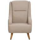 Ver imagem 3 de Poltrona de Amamentação Fixa Pés Manu Fábula D02 Bouclê Marrom Claro B-122 - Lyam Decor