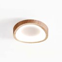 Ver imagem 6 de Luminária Plafon Sobrepor Madeira Moderno Led 3 Tons Teto Decoração Iluminação Escritorio Empresa Sa