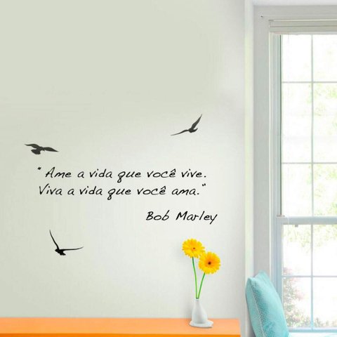 Adesivo de Parede Ame a Vida-Enorme 224x160cm