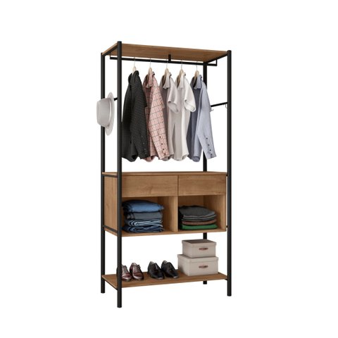 Guarda-Roupa Closet Industrial Paris