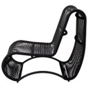 Ver imagem 4 de Poltrona Sofisticada para Jardim e Área Externa em Corda Náutica | alumínio preto