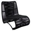 Ver imagem 1 de Poltrona Sofisticada para Jardim e Área Externa em Corda Náutica | alumínio preto