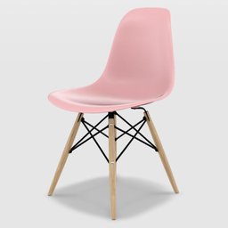 Kit Cadeira de Jantar Eames Eiffel 4 Unidades Lindas Original Rosa - 2
